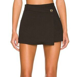 MORE TO COME Demi Wrap Skort - Black